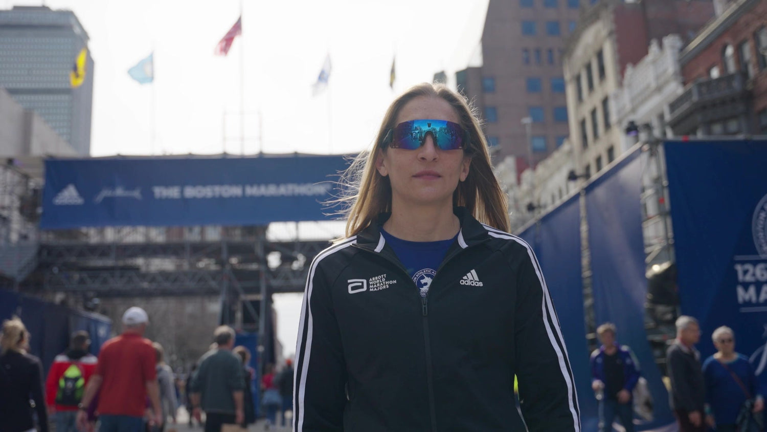 ENGO athlete at Boston Marathon